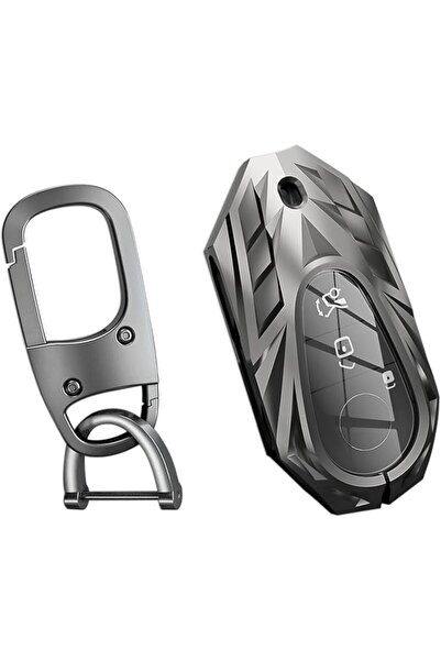 JOYZZZ Car Key Fob Cover, Zinc Alloy Protective Case, Keyless Entry Remote Sh...