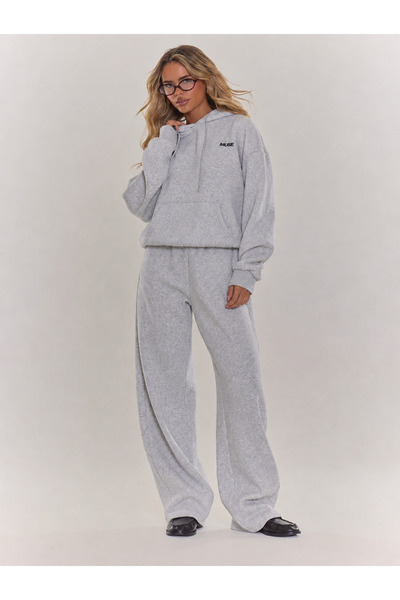 macklin Set de trening pentru femei, cu imprimeu Muse, supradimensionat, cu g...