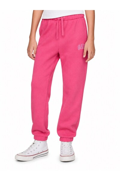 GAP Kids Gap Girls' Logo Relaxed Terry Fabric Jogger Sweatpants 6-16 Years Pink