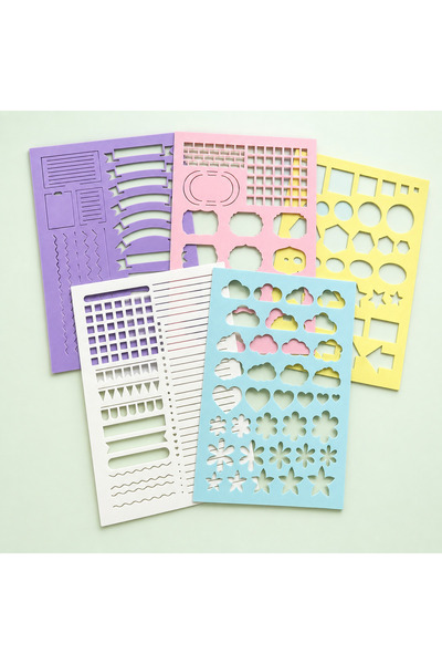 Mayex3d DEFTER ŞABLONU 5'Lİ SET