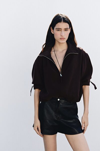 H&M Etek Ucu Balon Kesimli Oversize Ceket