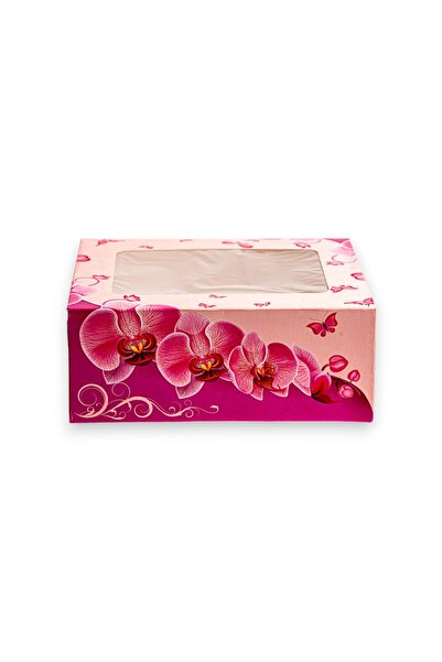 OEM ORCHID BOX WITH WINDOW 24.5X34.5X6.5 CM, 5 PCS/SET