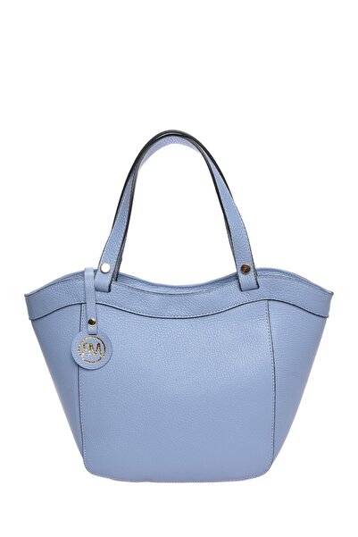 SimpleFind Roberta M Geanta piele -Amparo-Albastru deschis,Geanta de mana pie...