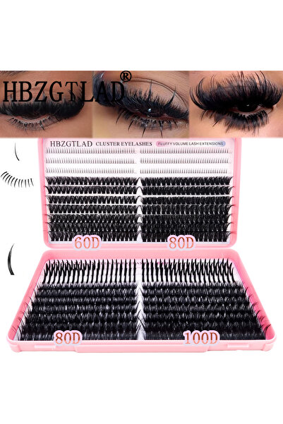 Choice4 رموش مجمعة MIX 0.07mm D QA36 HBZGTLAD، كتاب رموش 80D-160D، رموش سفلية...
