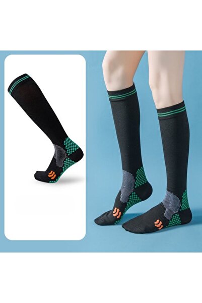 STARSTAR Compression socks royal blue non-slip knee for sports.
