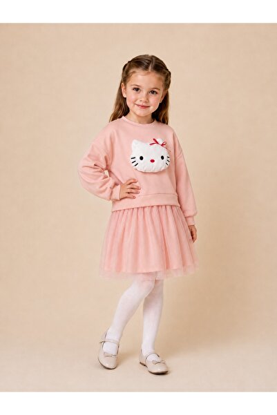 Eray Kids Devojčica Hello Kitty majica sa figuricama i kombinacija haljine od...