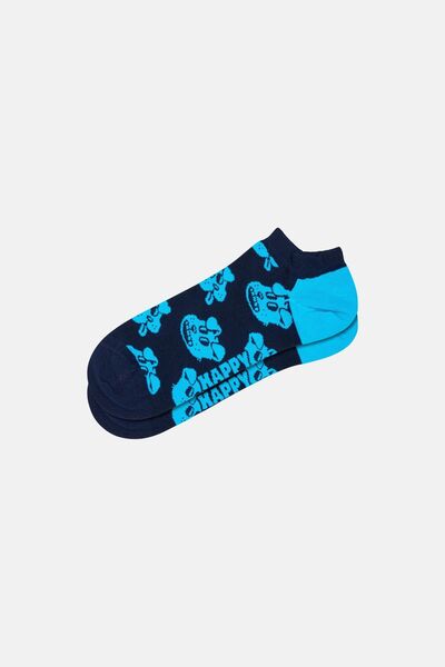 Happy Socks - Navy Blue Dog Patterned Socks