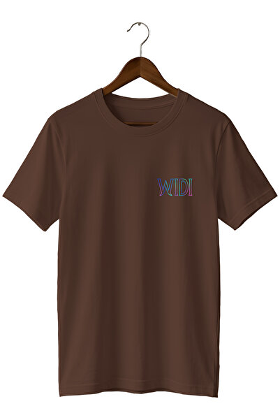 remonz Widi Minimal Logo Printed Unisex T-Shirt Cotton Crew Neck Basic Casual...