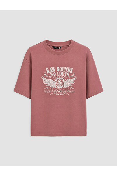 LC Waikiki Man Pink T-Shirt