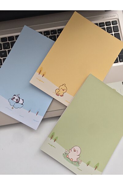 LaCerdaDizayn 3 lü Notepad Seti ,48 Sayfa