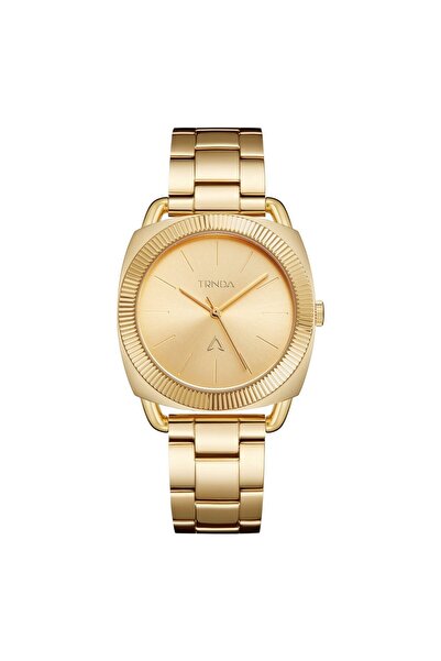 TRNDA Women's Gold Stainless Steel Watch, Round Case | Trn-35.8g