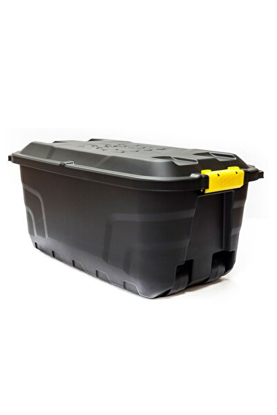 Strata Storage Box With Wheels, Black, 75 Liters, 77 X 42 X 40 Cm, HTC-STR-750
