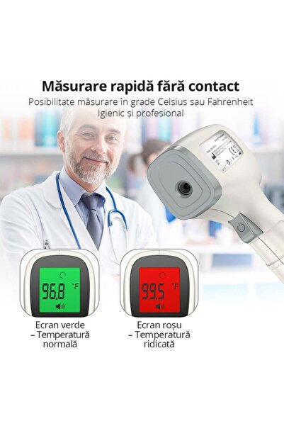 OEM Termometru digital tip pistol, infraroșu, citire 1 sec