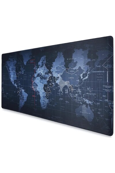 DigikalaX ®   Mousepad mare, cauciucat, pentru gaming, model hartă a lumii, i...