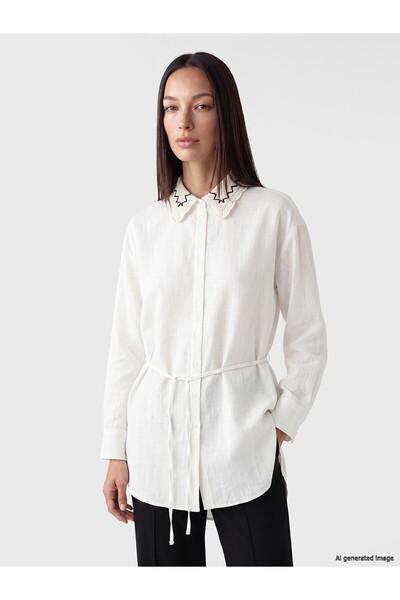 LC Waikiki Two Mt Shop Quality Lace Collar Women's Shirt Tunic