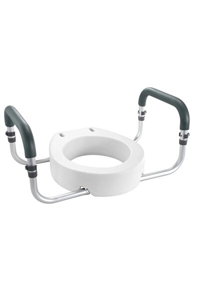 OEM Scaun toaleta inaltat 89 mm, manere cu captuseala moale, max 136 kg