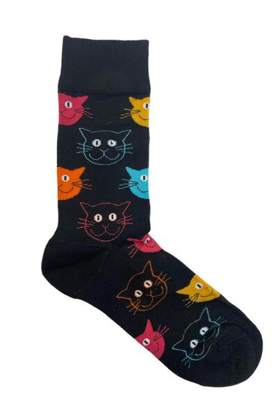 TMR Quality Comfortable Breathable Cat-Patterned Unisex Socks