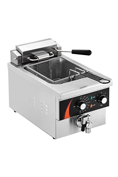 OMS Friteuza profesionala Inox, 3000 W, Capacitate 5.9 l, dimensiune 535x295x...