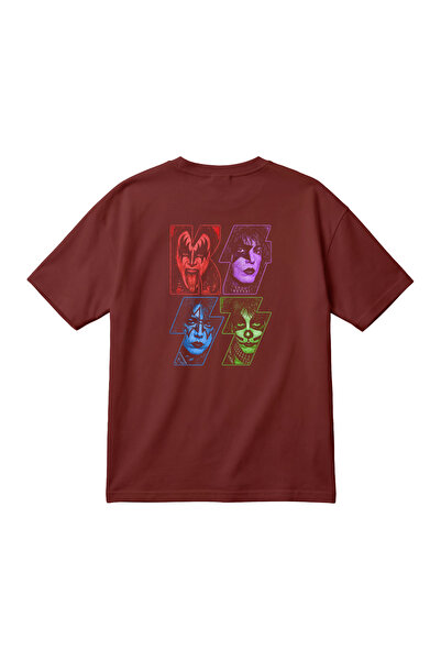 barsdepo Tricou oversize unisex cu tematică rock vintage