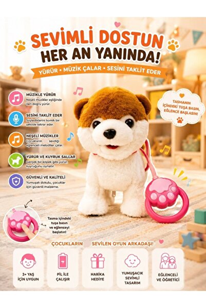 Magicway Cute Moving Sound-Creating Cat and Dog Toy – Walking, Musical, Sound...