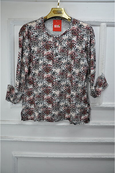 elma abone Plus Size Women's Combed Cotton Blouse