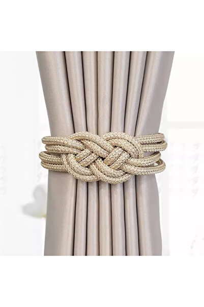 Choice7 1 PCS Beige Innovative Magnetic Buckle Chinese Knot Curtain Tiebacks ...