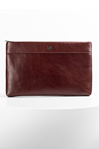 BAYDERİ Luse Leather Handbag Brown