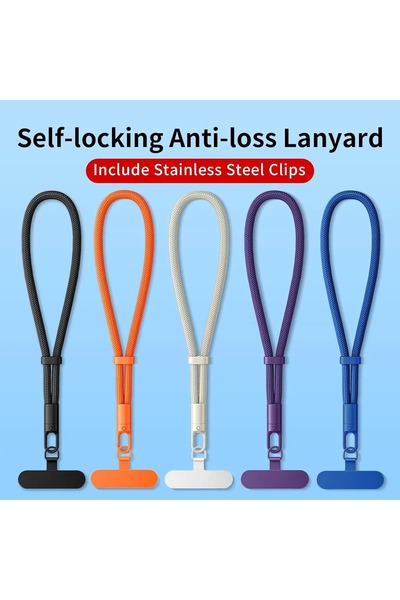 Choice1 5PC Random color Universal Adjustable Mobile Phone Lanyard Short Wris...