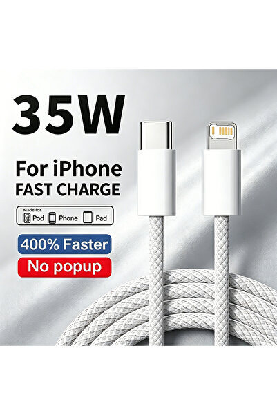 Choice11 2m Gray 35W Fast Charge Braided PD Cable For iPhone 13 14 Pro Max 11...