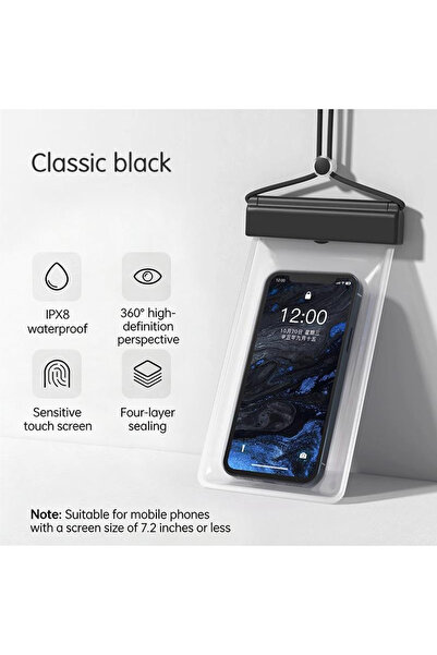 Choice3 Black [TG823]Universal Transparent Waterproof Touchscreen Phone Pouch...