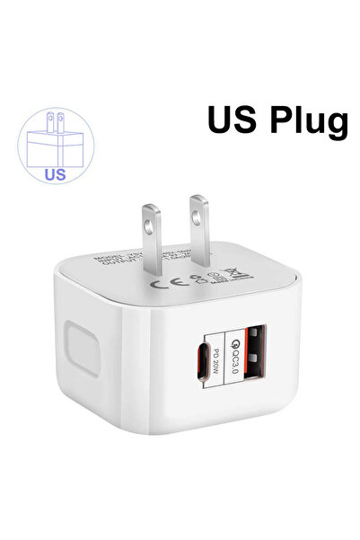 Choice1 US New 20W Dual Ports Wall Charger Type-C USB C PD Phone Fast Charger...