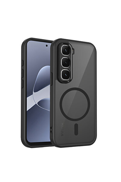 Choice Infinix Hot 60 Pro+ black Fashion Simple Skin Feel Frosted Clear Case ...