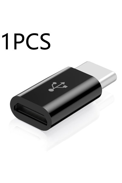 choice2 محول من النوع C إلى مايكرو USB أسود - قطعة واحدة، محول OTG من مايكرو ...