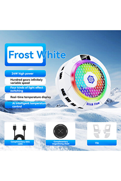Choice1 K58-WHITE Suction-Type Phone Cooler K58 PRO High Power 24W High-Power...