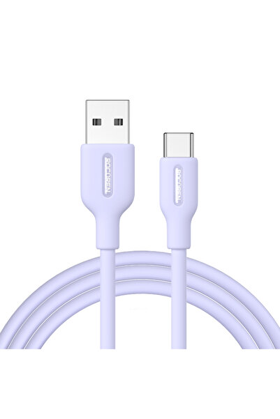 Choice5 2m purple Rocoren USB Type C Data Cable 3A Fast Charging Cord For iPh...