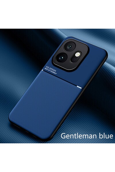 Choice31 OnePlus 15R Blue Business Leather Texture Magnetic Case For 15T 15R ...