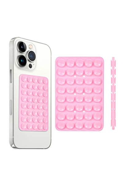 Choice Pink Double-Sided Silicon Suction Cup Phone Holder Case Mount Sticky P...