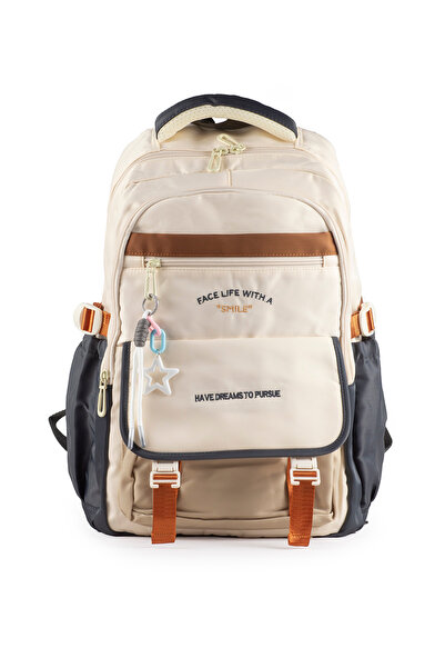 İMAKS Premium Imported Waterproof Fabric Multi-Compartment School, Sports, Tr...