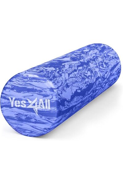 Yes4All Medium-Density EVA Foam Roller, Round Yoga Back Roller for Balance & ...
