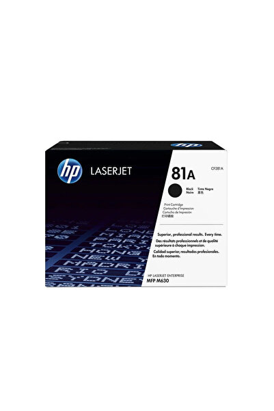 HP Original 81A Black LaserJet Toner Cartridge CF281A