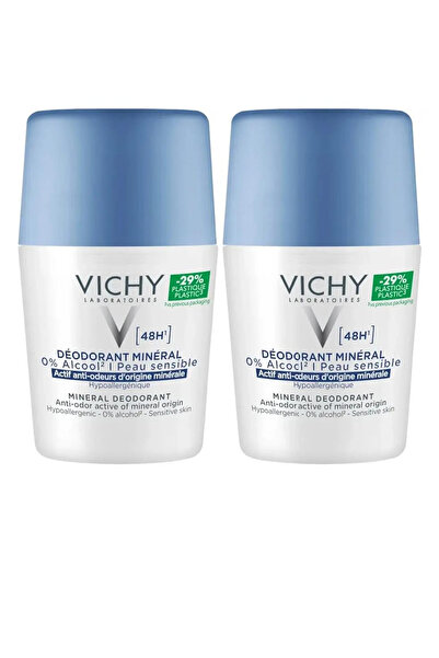 Vichy Deo Rollon Mineral 50 ml Aluminum Free 48 saat Etki 2li Paket