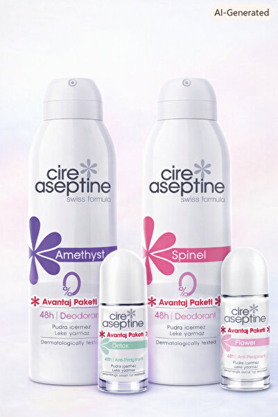 CIRE ASEPTINE 2 Lİ SET AMETHYST + SPINEL DEO SOFT ROLL-ON