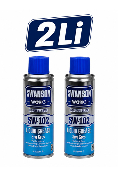 SWANSON Sıvı Gres Spreyi 200 Ml Sw-102 2'li