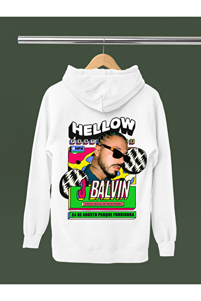 MAGORS J Balwin Printed Cotton Long Sleeved 3-Yarn Hooded Sweatshirt