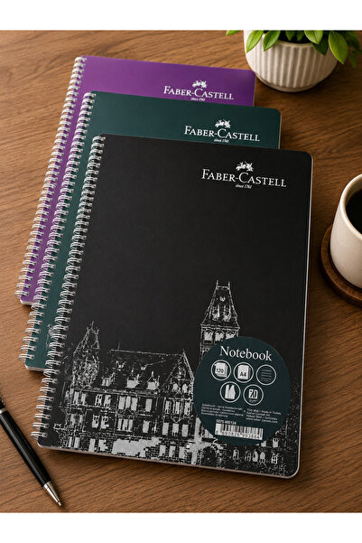 Faber Castell 3 Adet 120 Yaprak Çizgili Defter