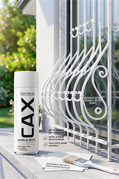 caxcolors CAX Akrilik Sprey Boya 400 ml - Pencere Korkuluğu Akrilik Sprey Boya