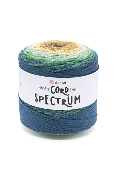 Yarnart Șnur de macrame 3 MM Spectrum Culori Mixte Șnur de macrame 4315