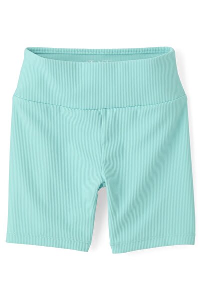 The Children's Place Girls Quick Dry Textured Ribbed Bike Shorts