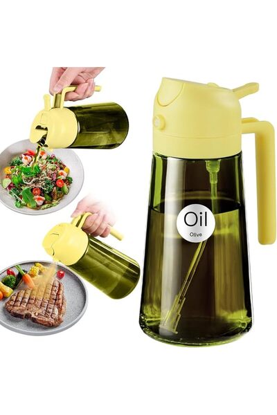 GENERAL YARRAMATE 470ml Light-Blocking Dark Oil Sprayer for Cooking, 2 in 1 O...