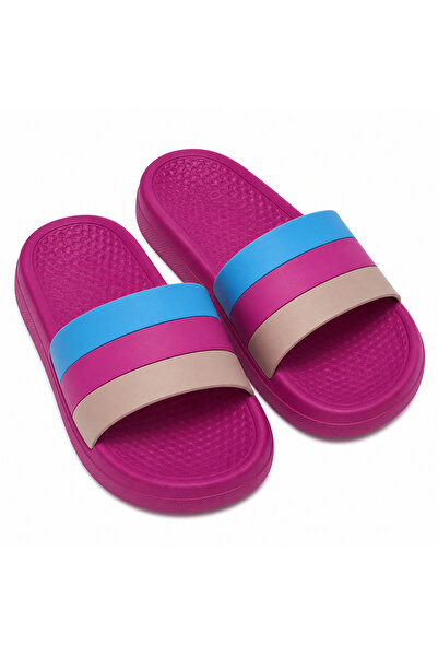 Generic Brand Women's Home Shoes with Embossed Letters and Contrasting Colors...